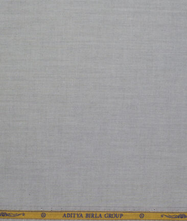 Soktas 2 Ply 120's Giza Cotton Solids Shirting Fabric (Grey)