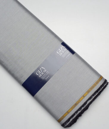 Soktas 2 Ply 120's Giza Cotton Solids Shirting Fabric (Grey)