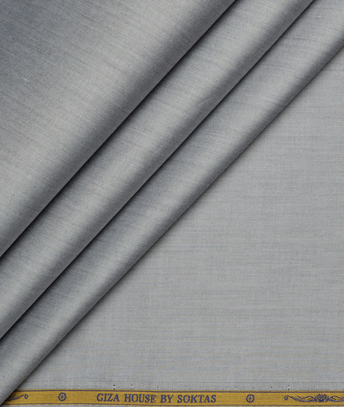 Soktas 2 Ply 120's Giza Cotton Solids Shirting Fabric (Grey) Soktas 2 Ply 120's Giza Cotton Solids Shirting Fabric (Grey)