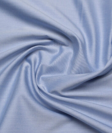 Soktas 2 Ply 120's Giza Cotton Solids Shirting Fabric (Light Blue)