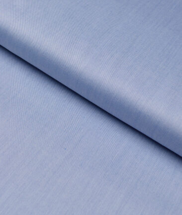 Soktas 2 Ply 120's Giza Cotton Solids Shirting Fabric (Light Blue)