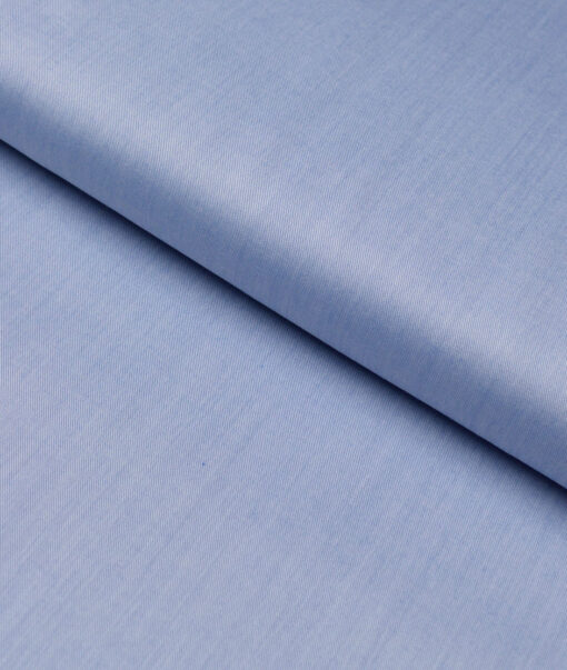 Soktas 2 Ply 120's Giza Cotton Solids Shirting Fabric (Light Blue)