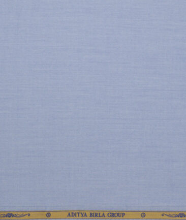 Soktas 2 Ply 120's Giza Cotton Solids Shirting Fabric (Light Blue)