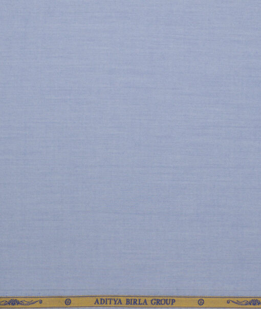 Soktas 2 Ply 120's Giza Cotton Solids Shirting Fabric (Light Blue)