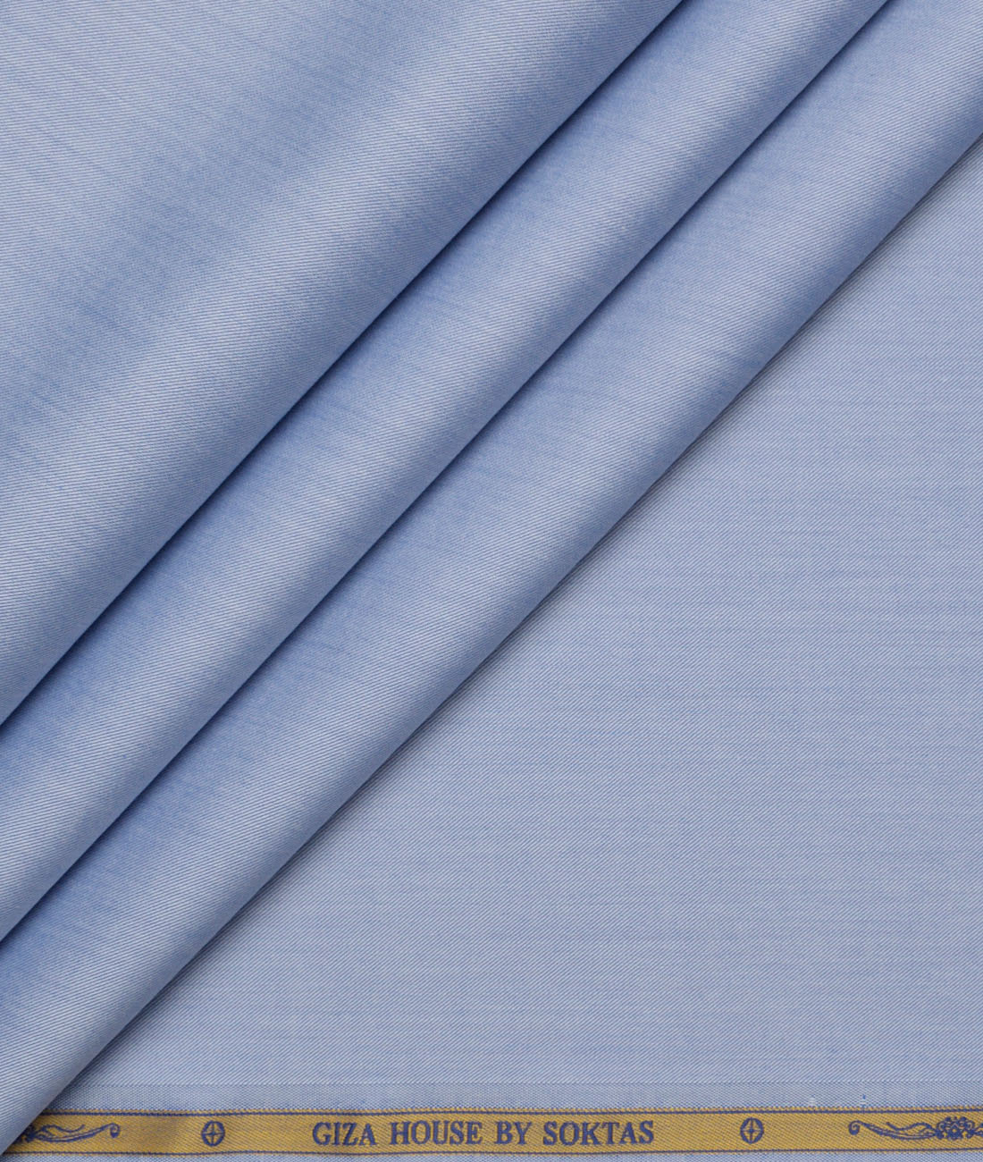 Soktas 2 Ply 120's Giza Cotton Solids Shirting Fabric (Light Blue) Soktas 2 Ply 120's Giza Cotton Solids Shirting Fabric (Light Blue)