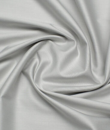 Soktas 2 Ply 120's Giza Cotton Solids Shirting Fabric (Light Grey)