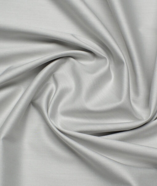 Soktas 2 Ply 120's Giza Cotton Solids Shirting Fabric (Light Grey)