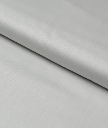 Soktas 2 Ply 120's Giza Cotton Solids Shirting Fabric (Light Grey)