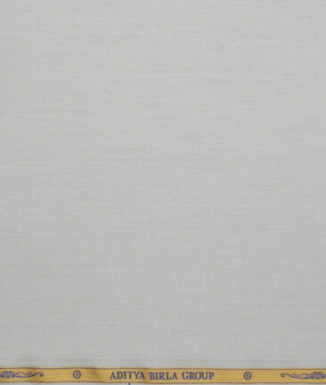 Soktas 2 Ply 120's Giza Cotton Solids Shirting Fabric (Light Grey)