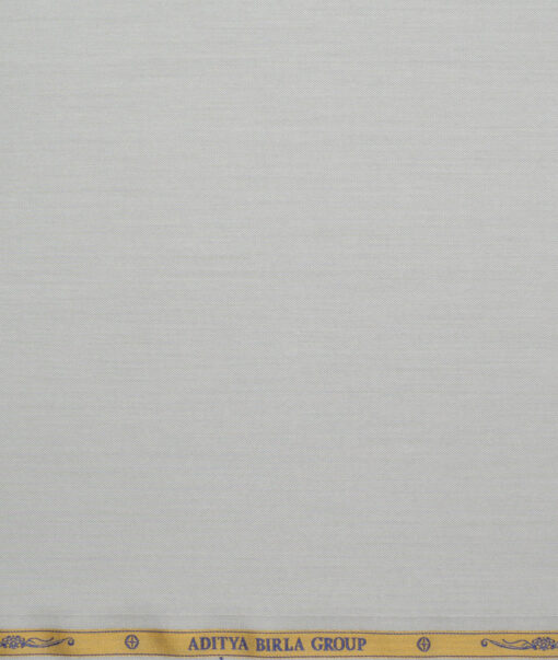 Soktas 2 Ply 120's Giza Cotton Solids Shirting Fabric (Light Grey)