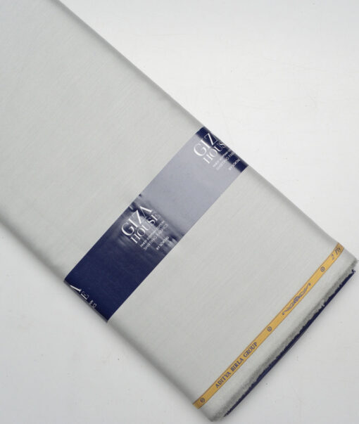 Soktas 2 Ply 120's Giza Cotton Solids Shirting Fabric (Light Grey)