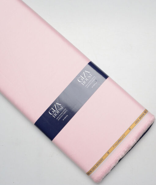Soktas 2 Ply 120's Giza Cotton Solids Shirting Fabric (Pink)