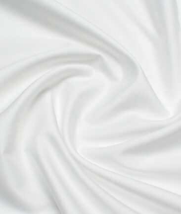 Soktas 2 Ply 120's Giza Cotton Solids Shirting Fabric (White)