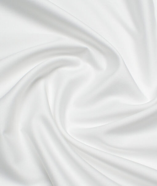 Soktas 2 Ply 120's Giza Cotton Solids Shirting Fabric (White)