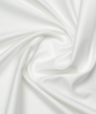Soktas 2 Ply 120's Giza Cotton Solids Shirting Fabric (White)