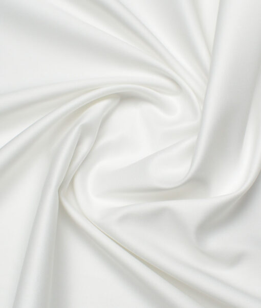Soktas 2 Ply 120's Giza Cotton Solids Shirting Fabric (White)