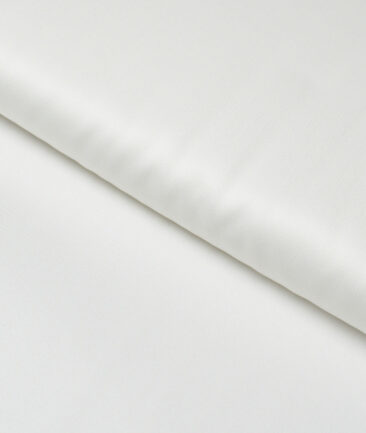 Soktas 2 Ply 120's Giza Cotton Solids Shirting Fabric (White)