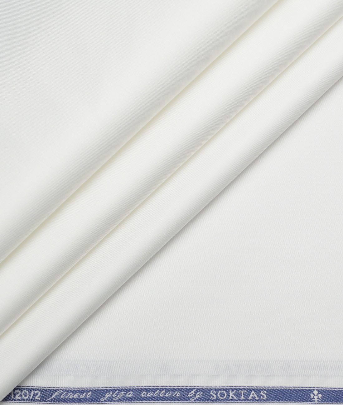 Soktas 2 Ply 120's Giza Cotton Solids Shirting Fabric (White) Soktas 2 Ply 120's Giza Cotton Solids Shirting Fabric (White)
