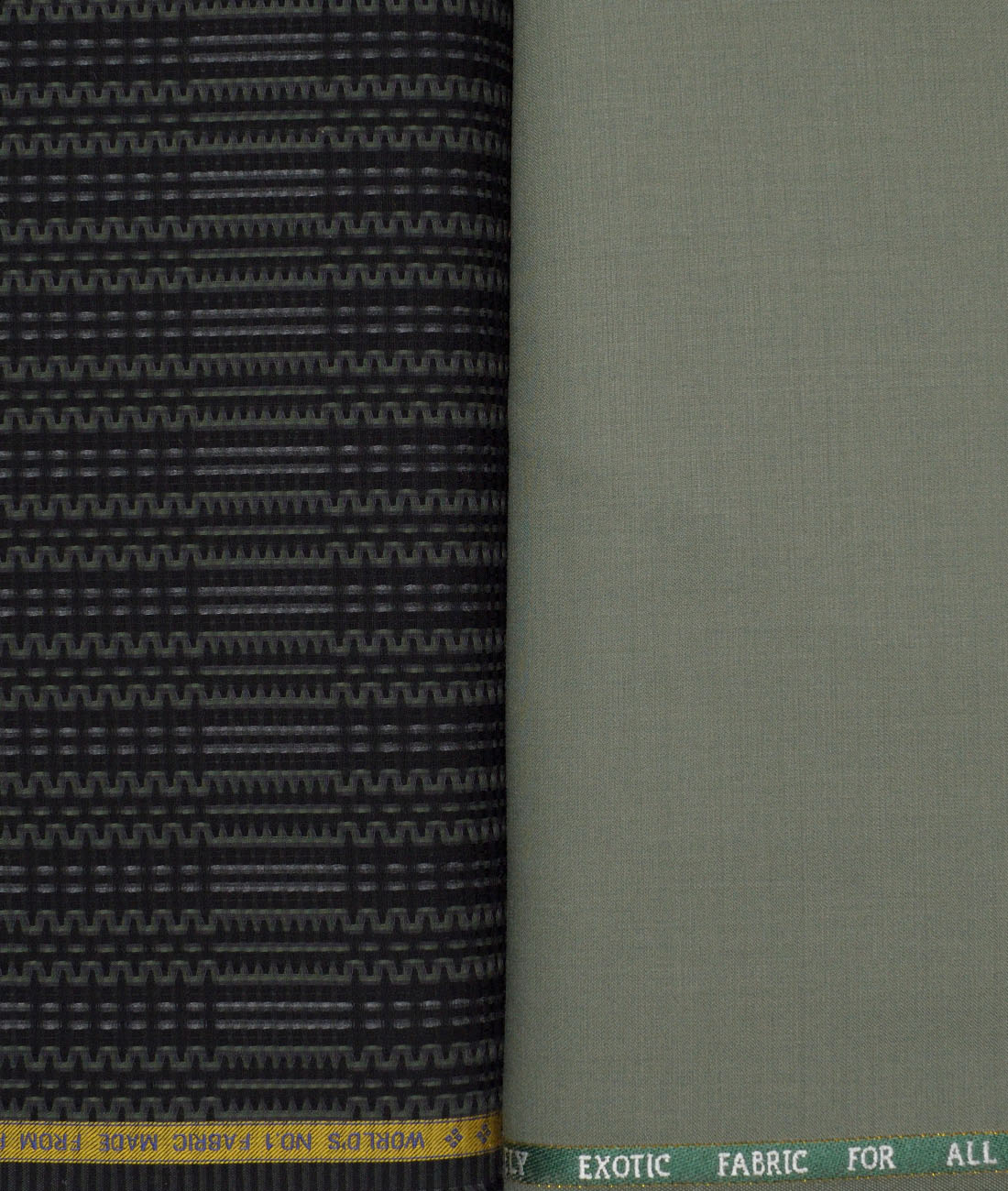 LSCOMBO13290LTJHOCT Combo of J.Hampstead Poly Wool Pant & Luthai Supima Cotton Shirt Fabric - Image 1