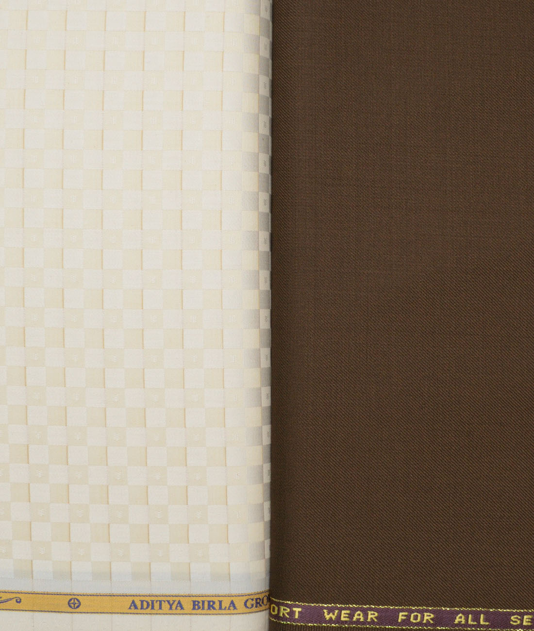 LSCOMBO16290SOKRDOCT-1 Combo of Reid & Taylor Poly Wool Pant & Soktas Giza Cotton Shirt Fabric - Image 1
