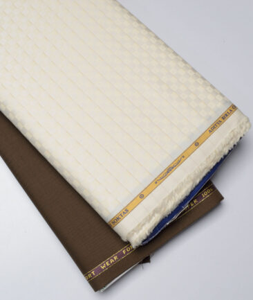 Combo of Reid & Taylor Poly Wool Pant & Soktas Giza Cotton Shirt Fabric - Image 2