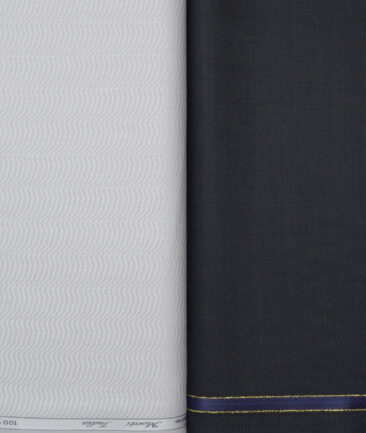 Combo of Reid & Taylor Poly Wool Pant & Tessitura Monti Giza Cotton Shirt Fabric