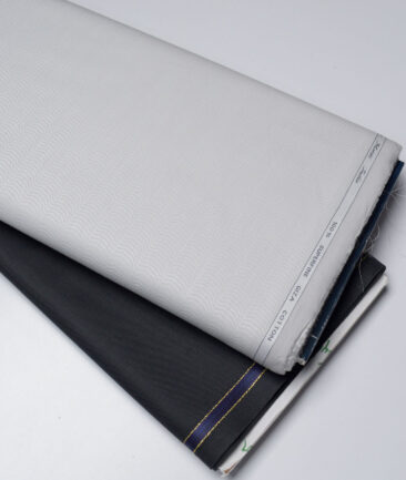 Combo of Reid & Taylor Poly Wool Pant & Tessitura Monti Giza Cotton Shirt Fabric - Image 2