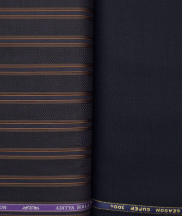 Combo of Reid & Taylor Poly Wool Pant & Soktas Giza Cotton Shirt Fabric