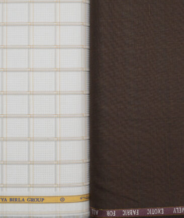 Combo of J.Hampstead Poly Wool Pant & Soktas Giza Cotton Shirt Fabric