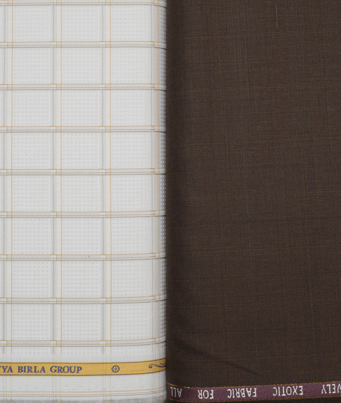 LSCOMBO22271SOKJHOCT-1 Combo of J.Hampstead Poly Wool Pant & Soktas Giza Cotton Shirt Fabric - Image 1
