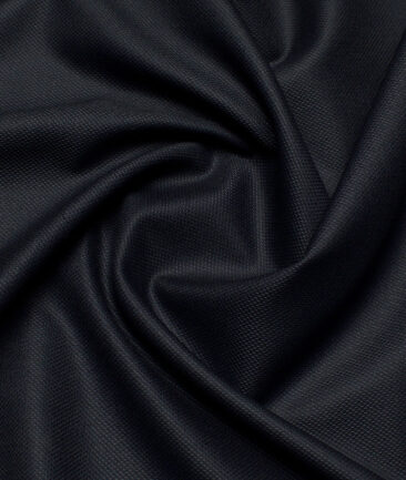 J.Hampstead  Structured Polyester Viscose Stretchable Suiting Fabric (Blackish Grey)