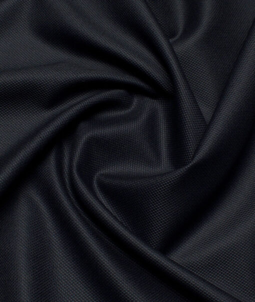 J.Hampstead  Structured Polyester Viscose Stretchable Suiting Fabric (Blackish Grey)