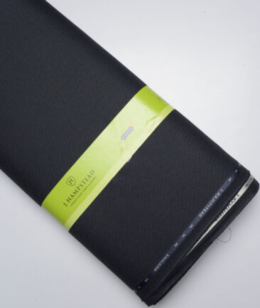 J.Hampstead  Structured Polyester Viscose Stretchable Suiting Fabric (Blackish Grey)