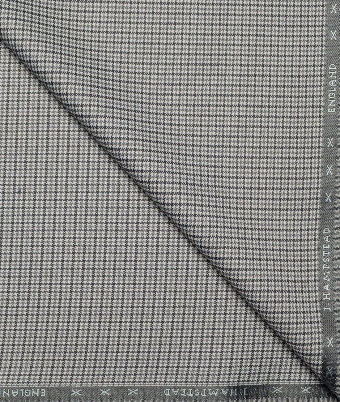 J.Hampstead Self Design Polyester Viscose Stretchable Suiting Fabric (White & Black) J.Hampstead Self Design Polyester Viscose Stretchable Suiting Fabric (White & Black)