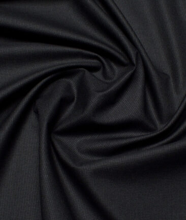 J.Hampstead  Structured Polyester Viscose Suiting Fabric (Blackish Grey)
