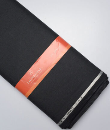 J.Hampstead  Structured Polyester Viscose Suiting Fabric (Blackish Grey)