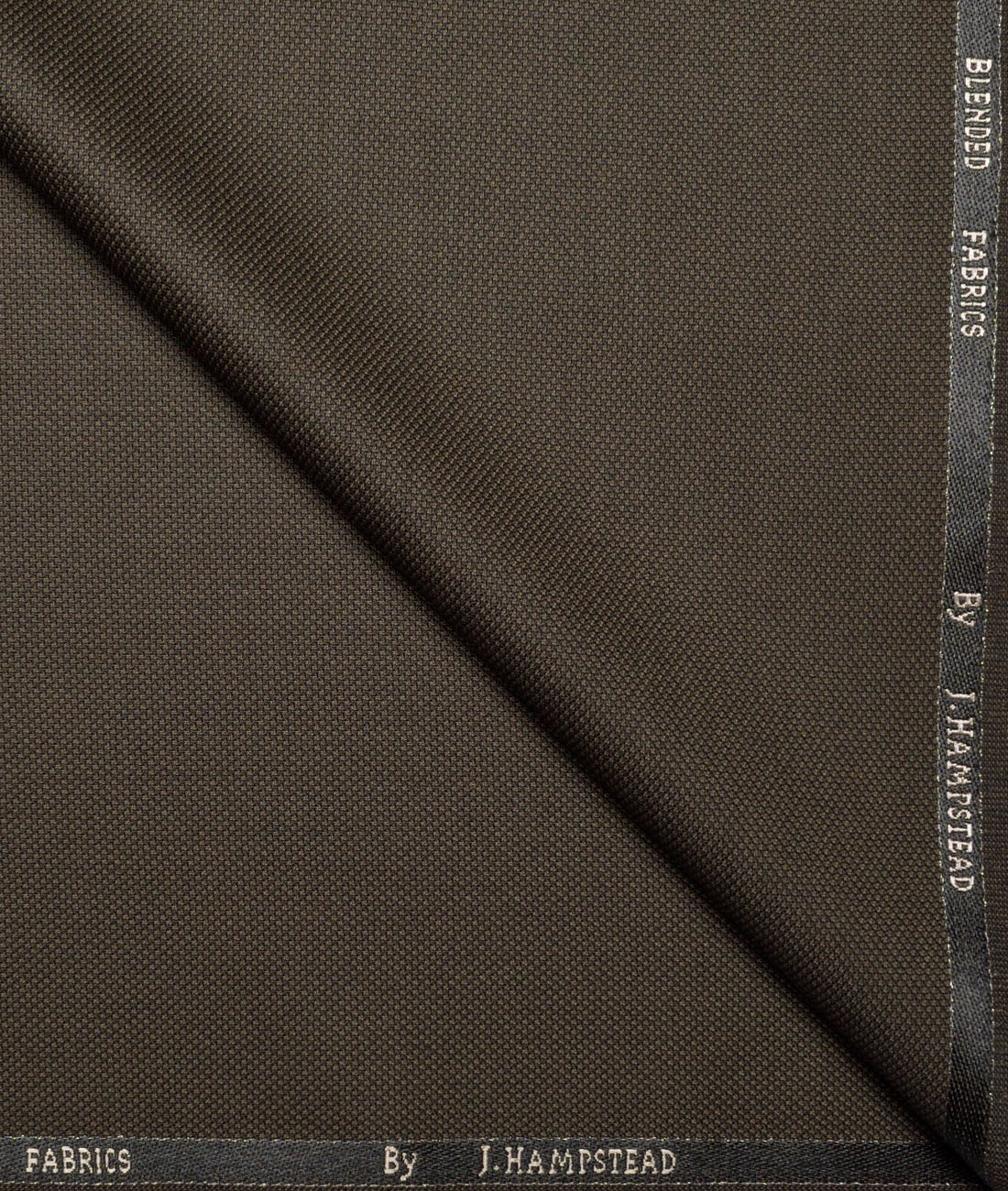 J.Hampstead Structured Polyester Viscose Suiting Fabric (Dark Brown) J.Hampstead Structured Polyester Viscose Suiting Fabric (Dark Brown)