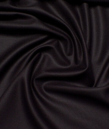 J.Hampstead  Structured Polyester Viscose Suiting Fabric (Dark Wine)