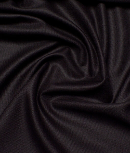 J.Hampstead  Structured Polyester Viscose Suiting Fabric (Dark Wine)