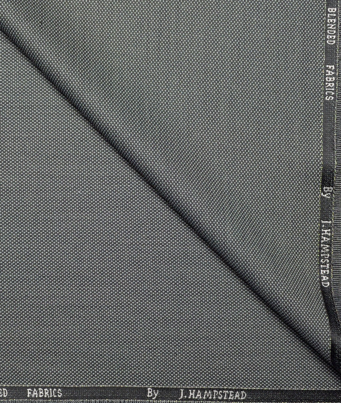J.Hampstead Structured Polyester Viscose Suiting Fabric (Grey) J.Hampstead Structured Polyester Viscose Suiting Fabric (Grey)