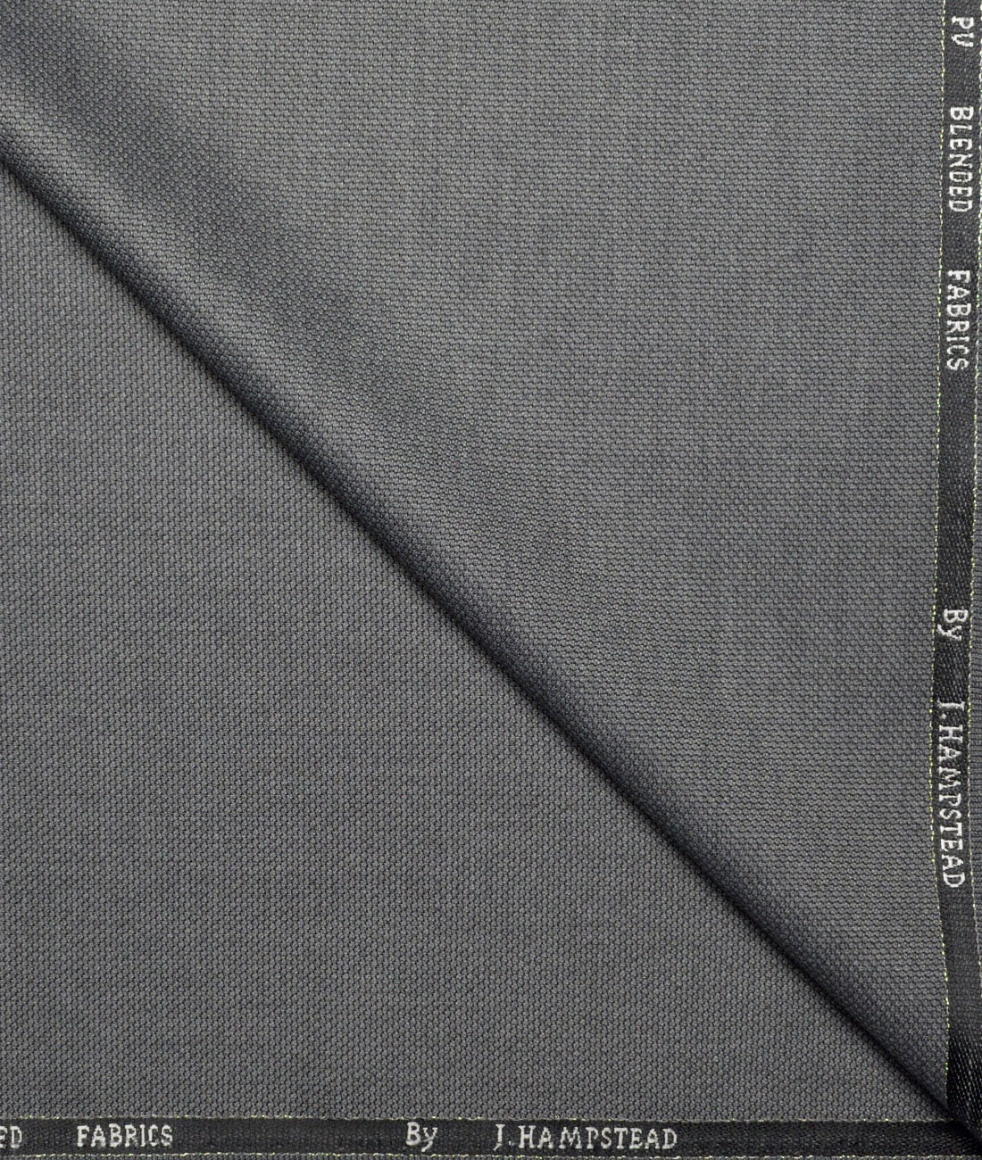 J.Hampstead Structured Polyester Viscose Suiting Fabric (Grey) J.Hampstead Structured Polyester Viscose Suiting Fabric (Grey)