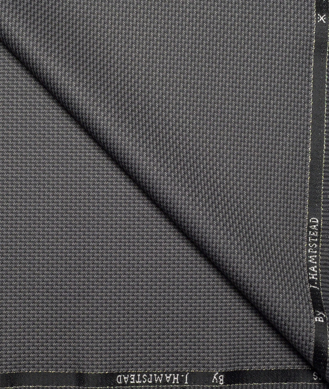 J.Hampstead Structured Polyester Viscose Suiting Fabric (Grey) J.Hampstead Structured Polyester Viscose Suiting Fabric (Grey)