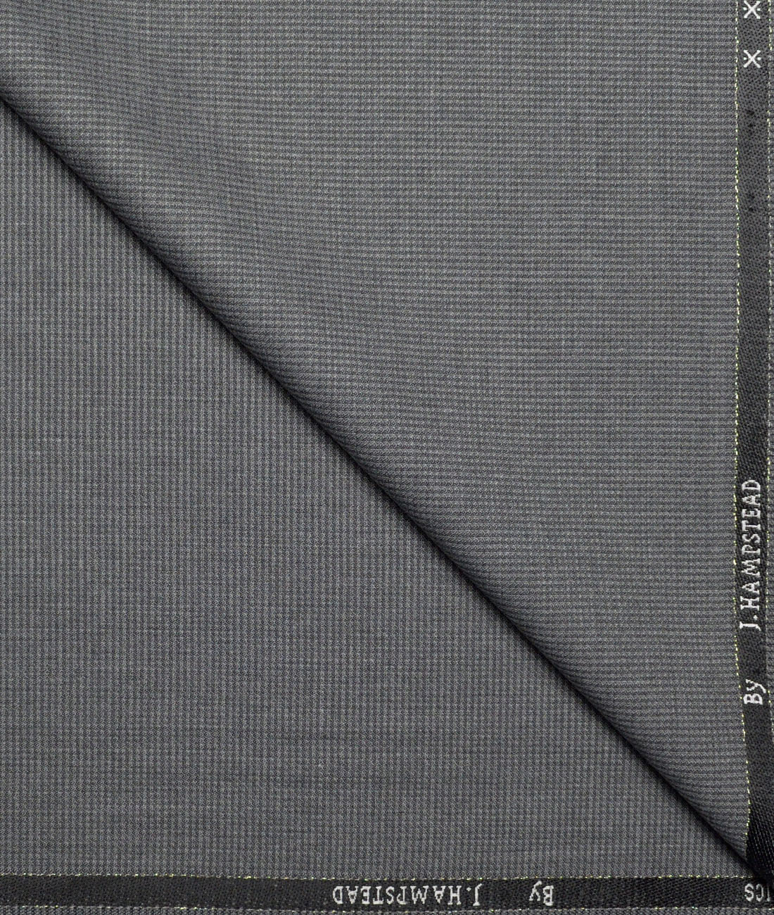 J.Hampstead Structured Polyester Viscose Suiting Fabric (Grey) J.Hampstead Structured Polyester Viscose Suiting Fabric (Grey)
