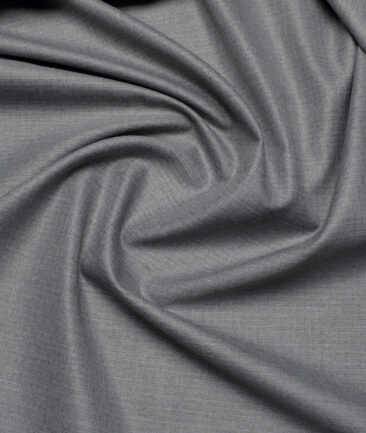 J.Hampstead  Self Design Polyester Viscose Suiting Fabric (Light Grey)