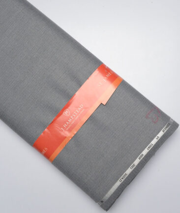 J.Hampstead  Self Design Polyester Viscose Suiting Fabric (Light Grey)
