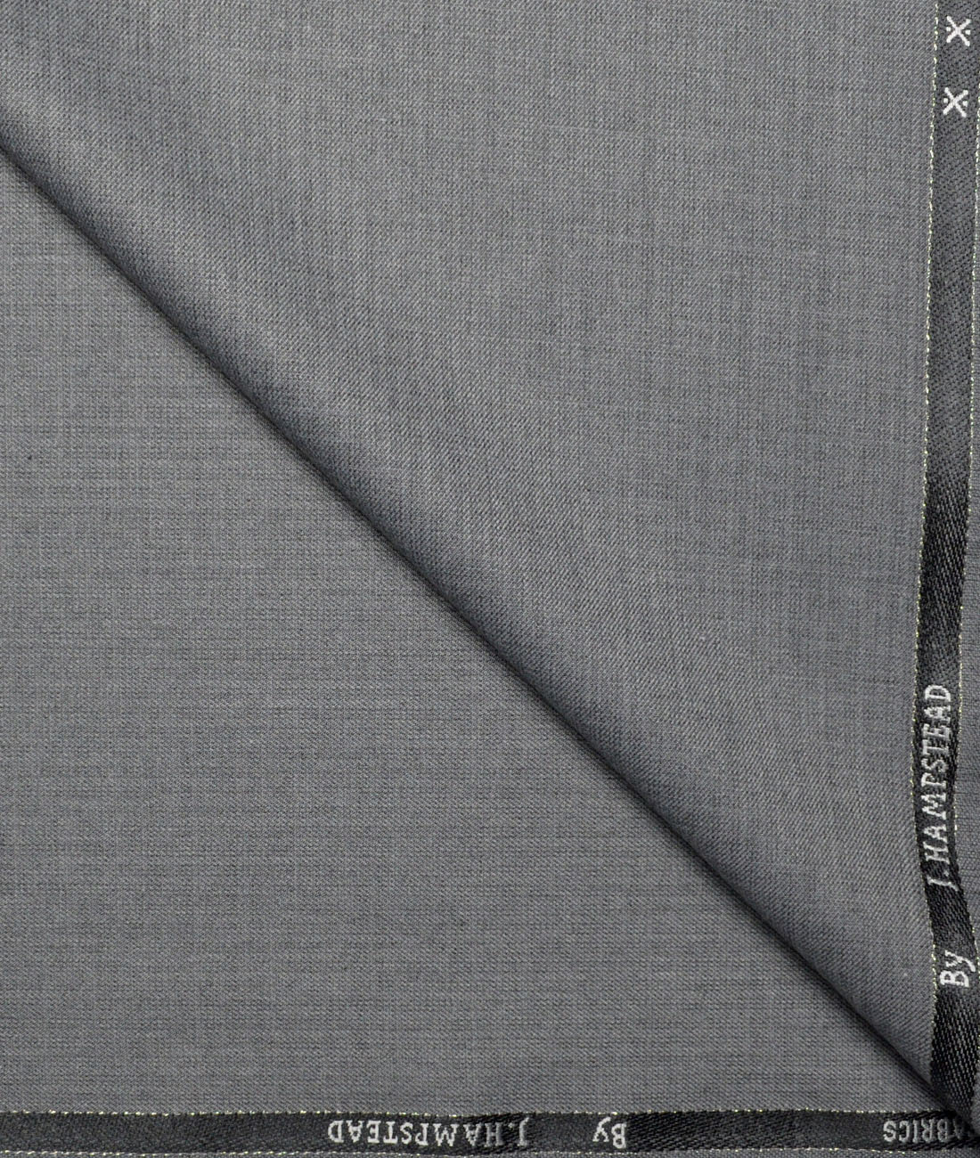 J.Hampstead Self Design Polyester Viscose Suiting Fabric (Light Grey) J.Hampstead Self Design Polyester Viscose Suiting Fabric (Light Grey)