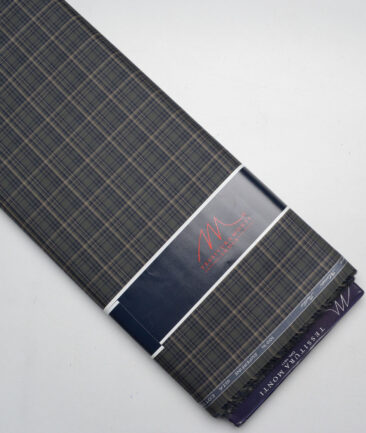 Tessitura Monti  Giza Cotton Checks Shirting Fabric (Dark Green)