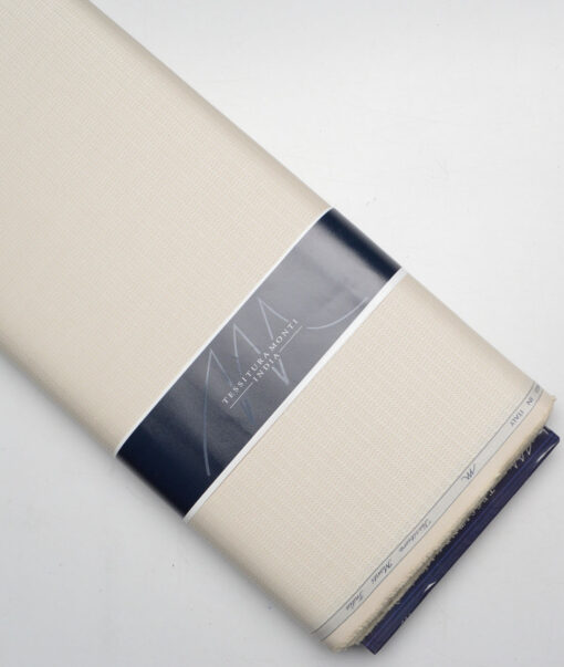Tessitura Monti  Giza Cotton Structured Shirting Fabric (Beige)