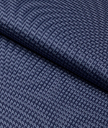 Tessitura Monti  Giza Cotton Structured Shirting Fabric (Blue)