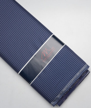 Tessitura Monti  Giza Cotton Structured Shirting Fabric (Blue)